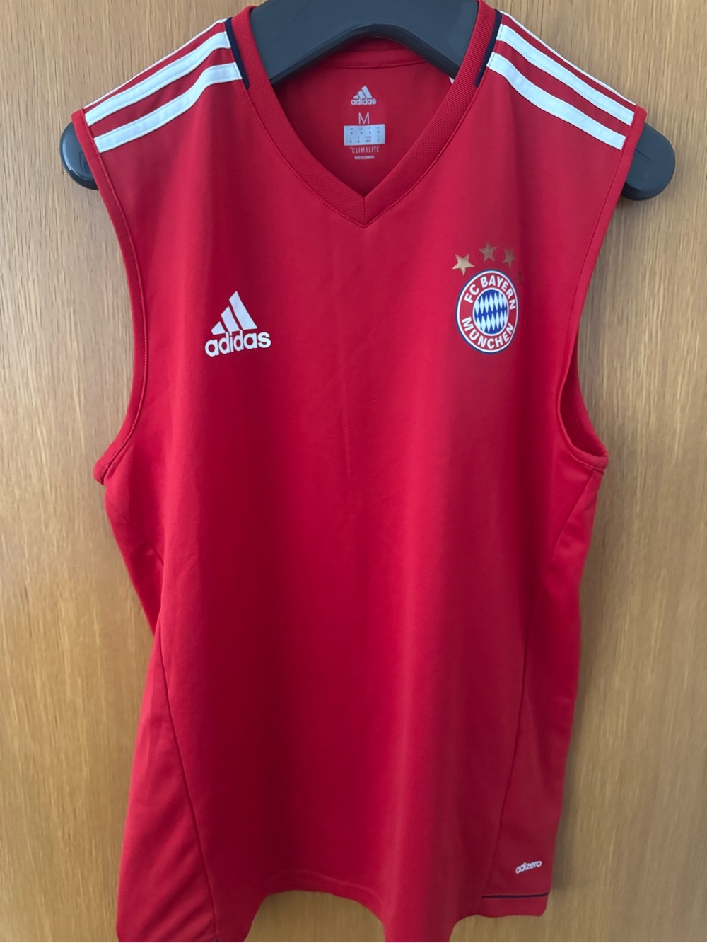 adidas Red FC Bayern Munich Sleeveless Training Tank